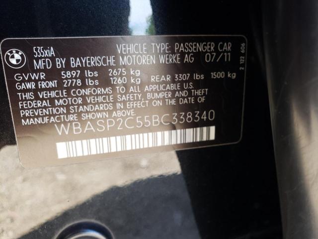 Photo 9 VIN: WBASP2C55BC338340 - BMW 535 XIGT 