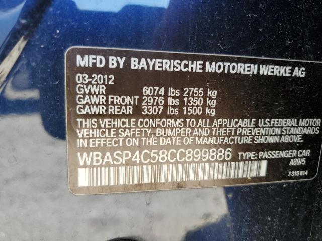 Photo 11 VIN: WBASP4C58CC899886 - BMW 5 SERIES 