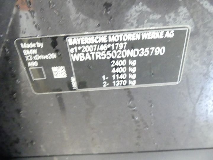 Photo 3 VIN: WBATR55020ND35790 - BMW X3 