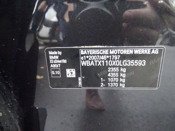 Photo 9 VIN: WBATX110X0LG35593 - BMW X3 SUV 