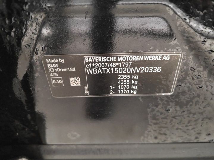 Photo 18 VIN: WBATX15020NV20336 - BMW X3 '17 