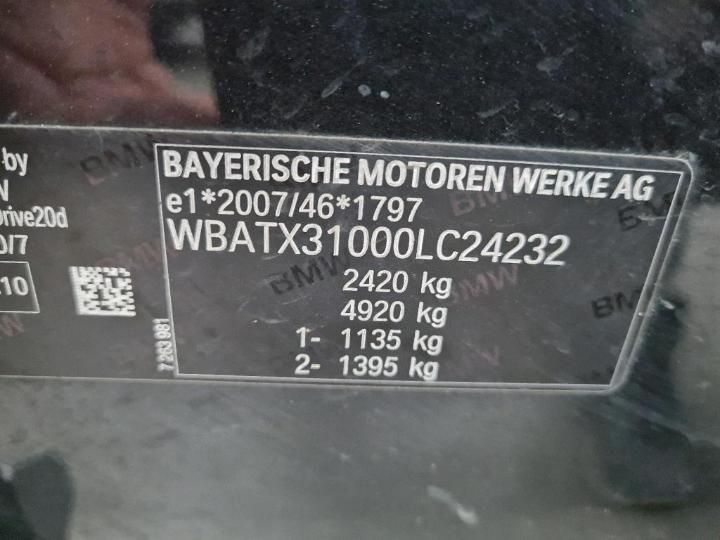 Photo 6 VIN: WBATX31000LC24232 - BMW X3 