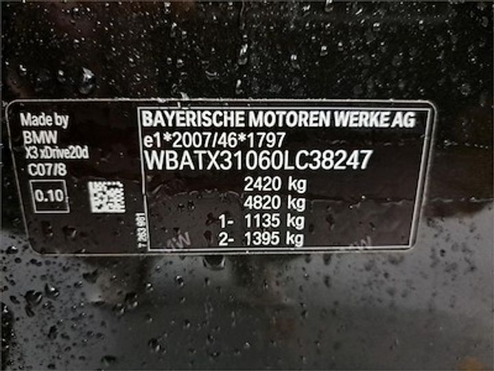 Photo 11 VIN: WBATX31060LC38247 - BMW X3 