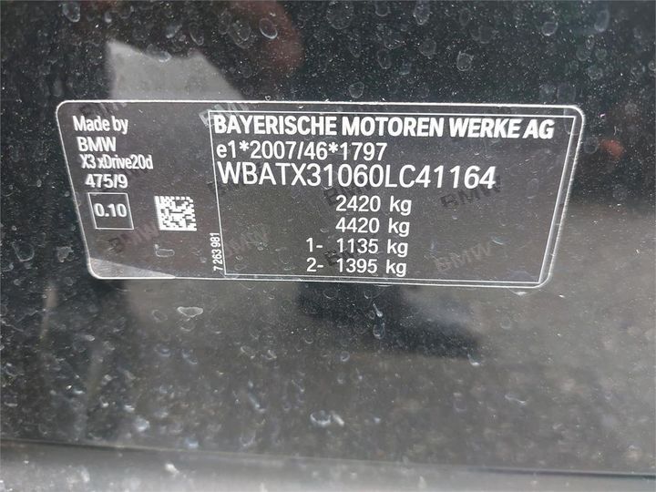 Photo 12 VIN: WBATX31060LC41164 - BMW X3 