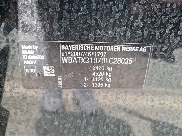 Photo 4 VIN: WBATX31070LC28035 - BMW X3 