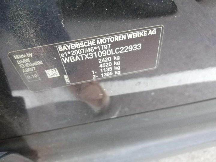 Photo 11 VIN: WBATX31090LC22933 - BMW X3 