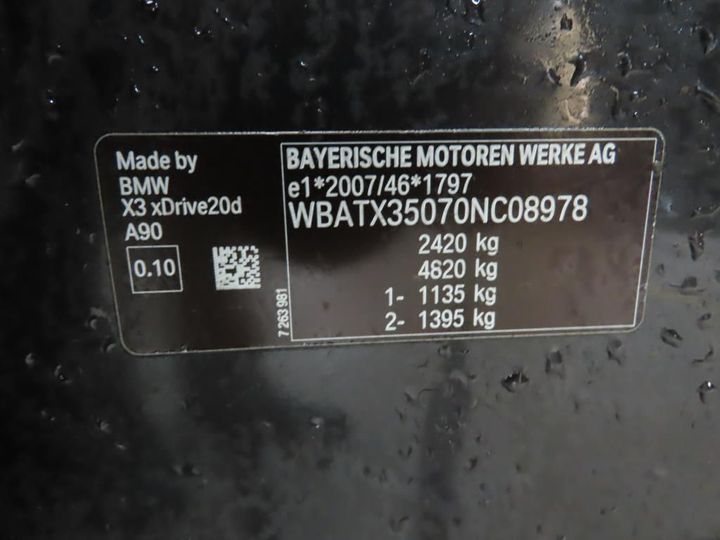 Photo 12 VIN: WBATX35070NC08978 - BMW X3 