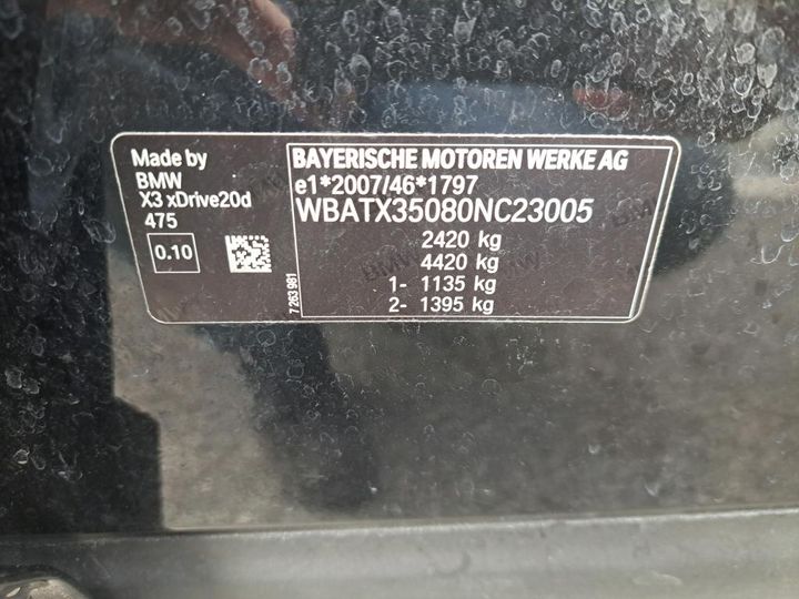 Photo 7 VIN: WBATX35080NC23005 - BMW X3 