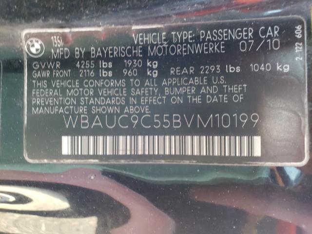 Photo 9 VIN: WBAUC9C55BVM10199 - BMW 135 I 