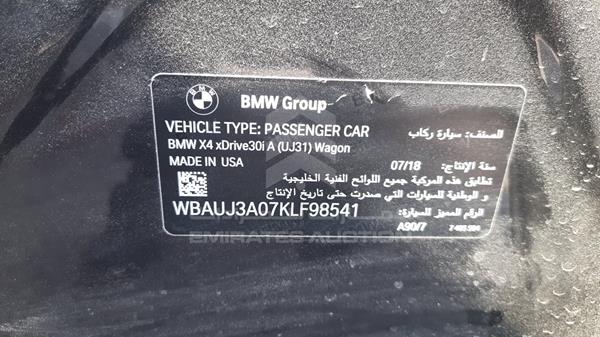 Photo 2 VIN: WBAUJ3A07KLF98541 - BMW X4 