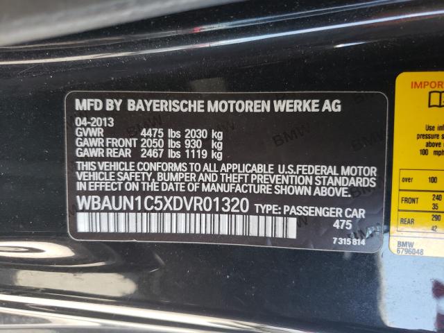 Photo 9 VIN: WBAUN1C5XDVR01320 - BMW 128 I 