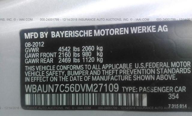 Photo 8 VIN: WBAUN7C56DVM27109 - BMW 135 