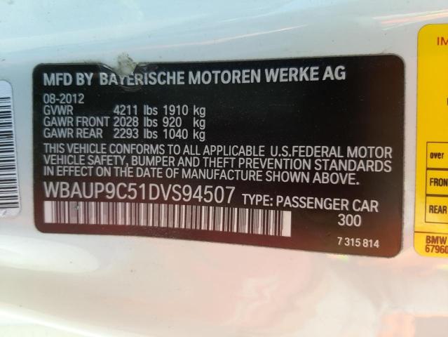 Photo 9 VIN: WBAUP9C51DVS94507 - BMW 128 I 