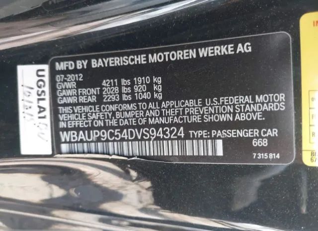 Photo 8 VIN: WBAUP9C54DVS94324 - BMW 1ER 