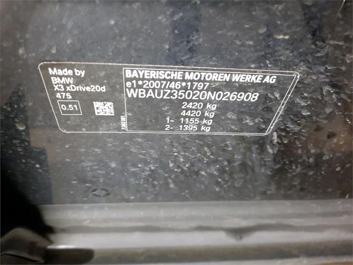 Photo 4 VIN: WBAUZ35020N026908 - BMW X3 