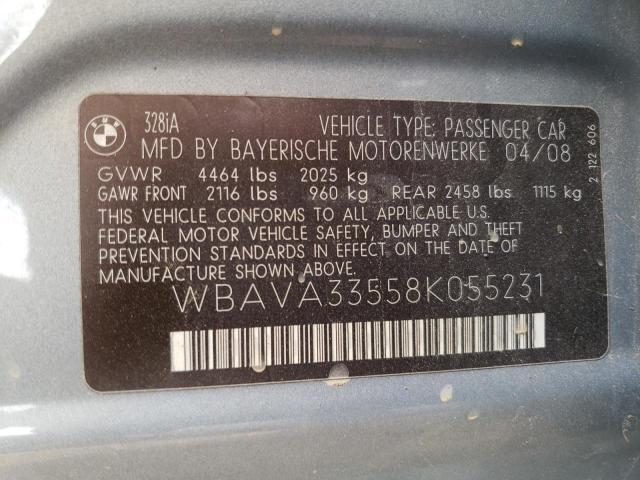 Photo 11 VIN: WBAVA33558K055231 - BMW 3 SERIES 