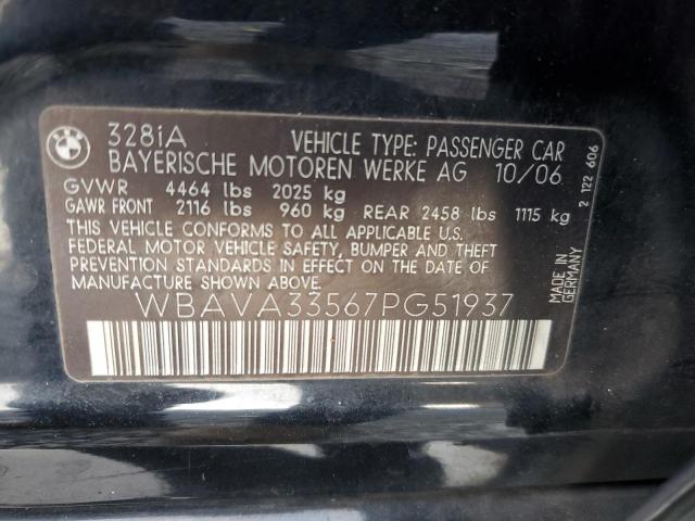 Photo 11 VIN: WBAVA33567PG51937 - BMW 3 SERIES 