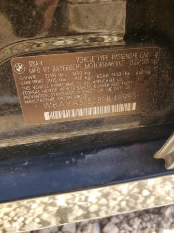 Photo 11 VIN: WBAVA37508NL48995 - BMW 3 SERIES 