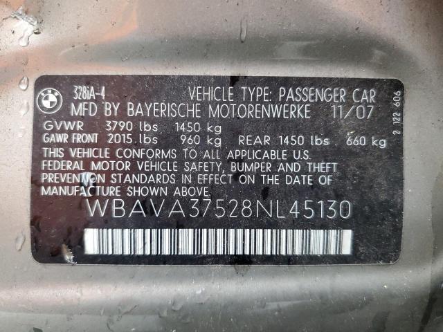 Photo 11 VIN: WBAVA37528NL45130 - BMW 3 SERIES 