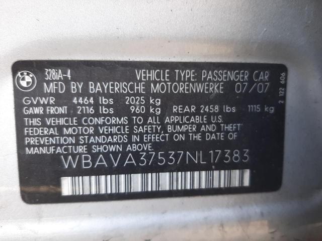 Photo 9 VIN: WBAVA37537NL17383 - BMW 328 I 