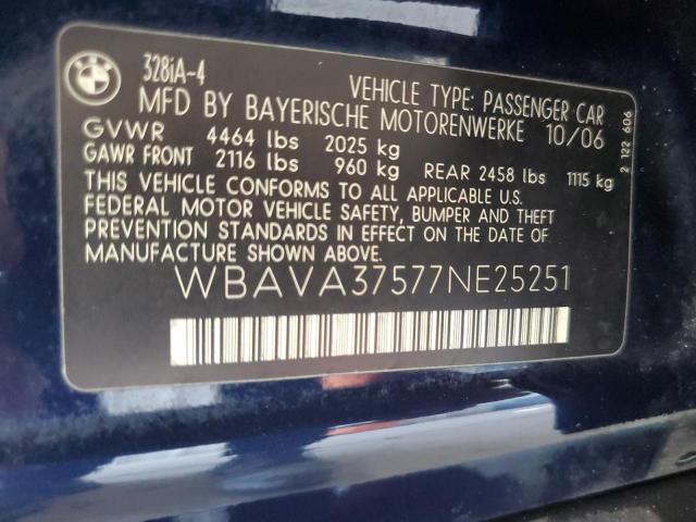 Photo 11 VIN: WBAVA37577NE25251 - BMW 328 I 