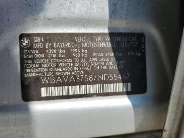 Photo 11 VIN: WBAVA37587ND55467 - BMW 328 I 