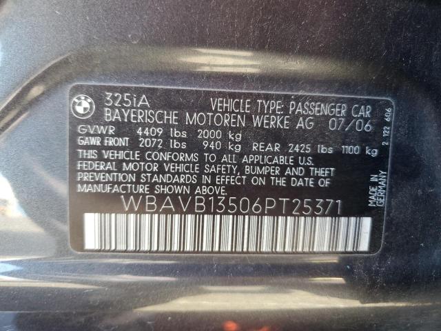 Photo 11 VIN: WBAVB13506PT25371 - BMW 325 I 