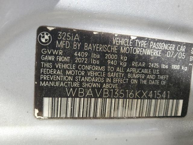 Photo 11 VIN: WBAVB13516KX41541 - BMW 3 SERIES 