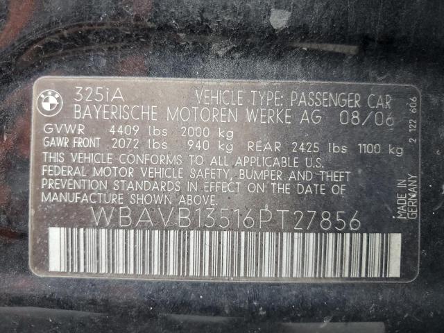 Photo 12 VIN: WBAVB13516PT27856 - BMW 325 I 