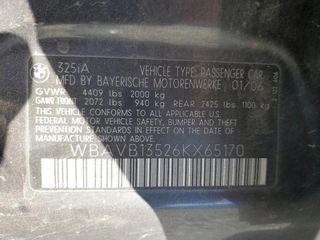 Photo 11 VIN: WBAVB13526KX65170 - BMW 325 I 