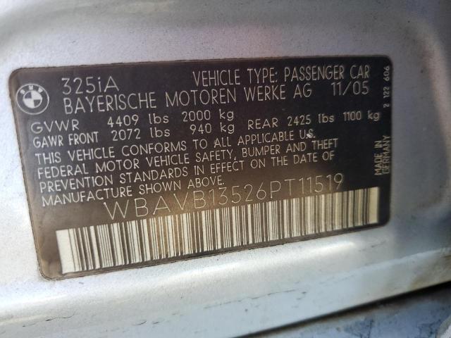 Photo 11 VIN: WBAVB13526PT11519 - BMW 3 SERIES 