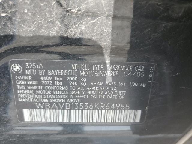 Photo 11 VIN: WBAVB13536KR64955 - BMW 325 I 