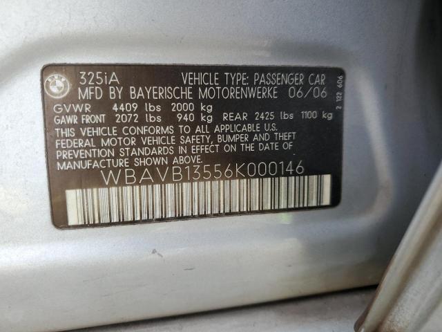 Photo 12 VIN: WBAVB13556K000146 - BMW 325 I 