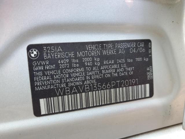 Photo 11 VIN: WBAVB13566PT20191 - BMW 3 SERIES 