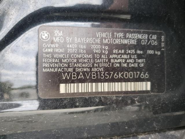 Photo 11 VIN: WBAVB13576K001766 - BMW 325 I 