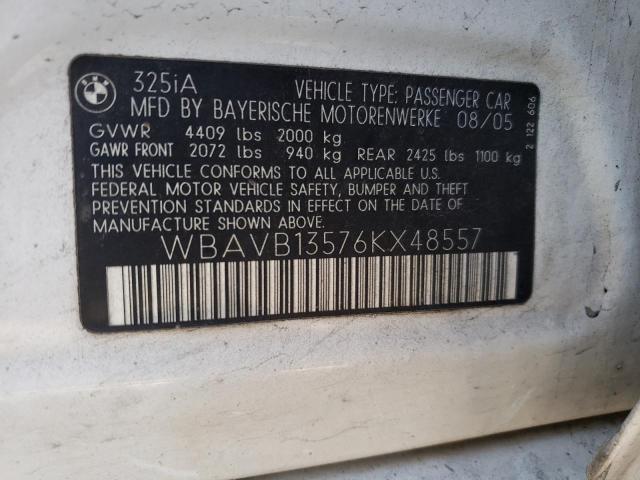 Photo 11 VIN: WBAVB13576KX48557 - BMW 325 I 