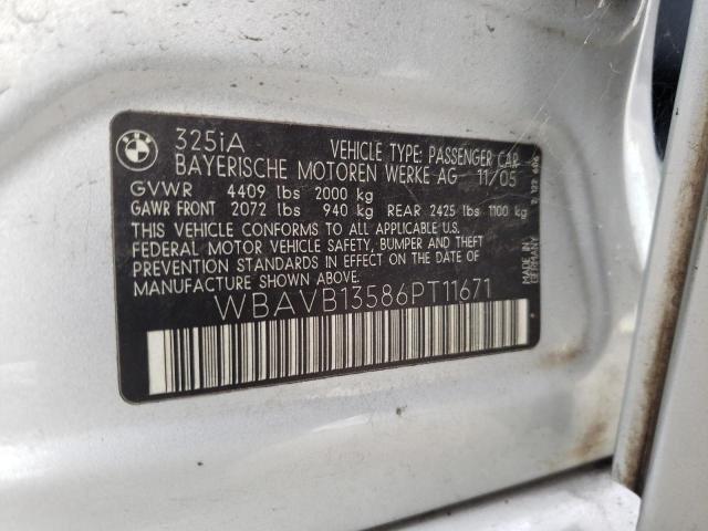 Photo 9 VIN: WBAVB13586PT11671 - BMW 325 I 