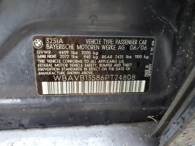 Photo 11 VIN: WBAVB13586PT24808 - BMW 325 I 