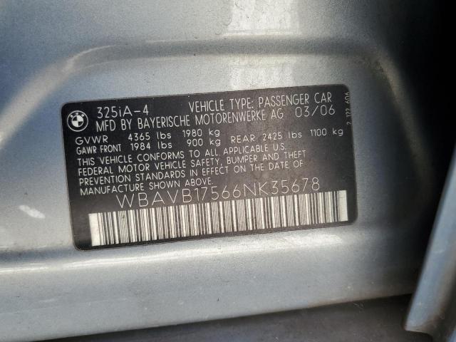 Photo 11 VIN: WBAVB17566NK35678 - BMW 325 I AUTO 