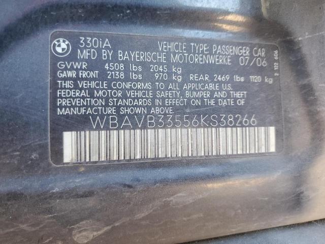 Photo 11 VIN: WBAVB33556KS38266 - BMW 3 SERIES 