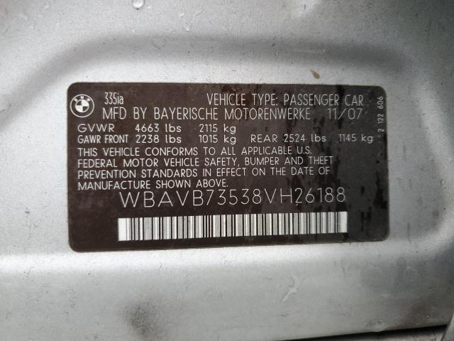 Photo 11 VIN: WBAVB73538VH26188 - BMW 335 I 