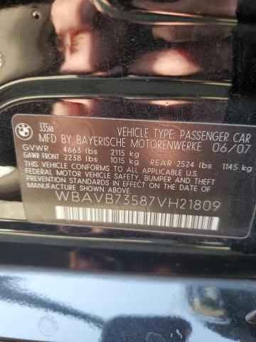 Photo 11 VIN: WBAVB73587VH21809 - BMW 335 I 