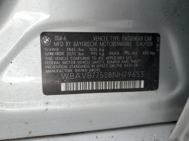 Photo 11 VIN: WBAVB77528NH79653 - BMW 335 I 