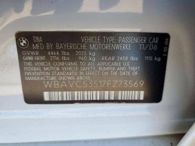 Photo 12 VIN: WBAVC53517FZ73569 - BMW 3 SERIES 