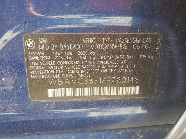 Photo 11 VIN: WBAVC53517FZ80148 - BMW 3 SERIES 