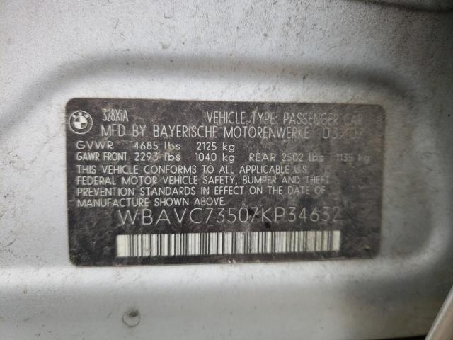 Photo 11 VIN: WBAVC73507KP34632 - BMW 3 SERIES 