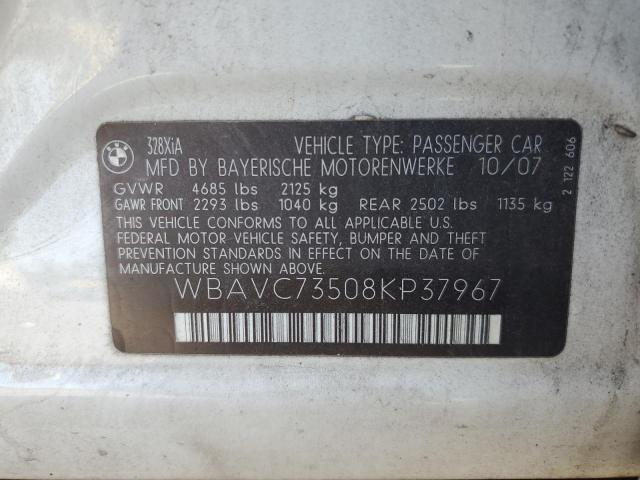 Photo 11 VIN: WBAVC73508KP37967 - BMW 328 XI SUL 