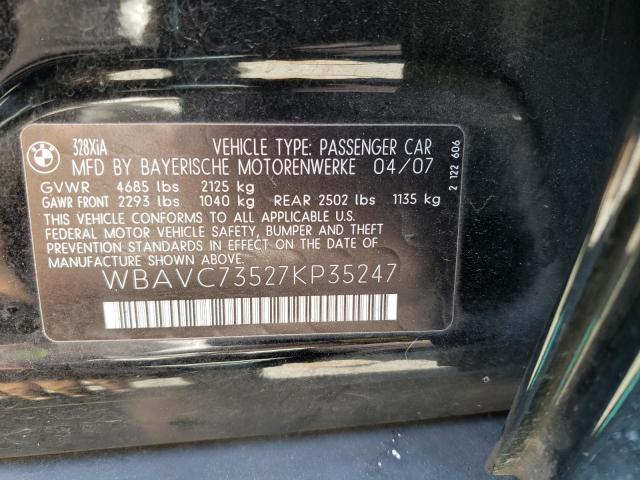 Photo 12 VIN: WBAVC73527KP35247 - BMW 3 SERIES 