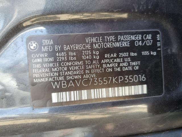 Photo 11 VIN: WBAVC73557KP35016 - BMW 328 XI SUL 