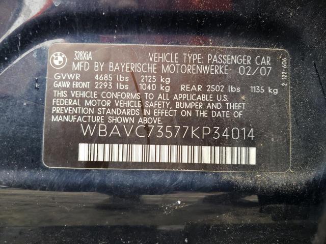 Photo 11 VIN: WBAVC73577KP34014 - BMW 3 SERIES 